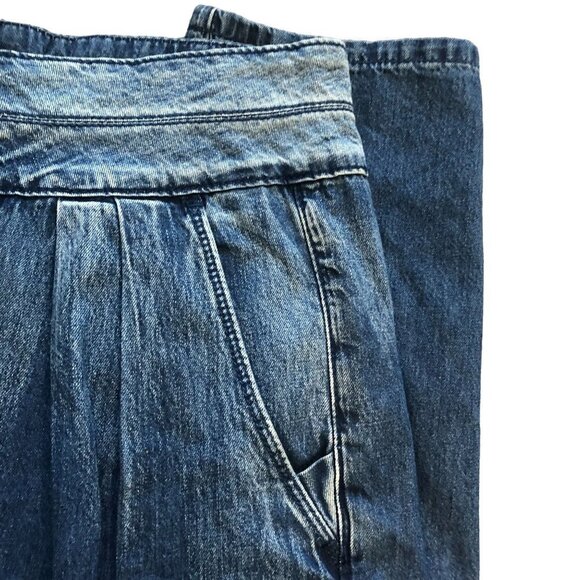 Blanknyc Blank NYC The Balloon Jean Dark Wash Ombre 28" Y2K High Rise Relaxed - Picture 4 of 9